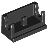 LEGO - Black Hinge Brick 1 x 2 Base
