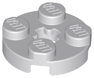 LEGO - Light Bluish Gray Round Plate 2 x 2