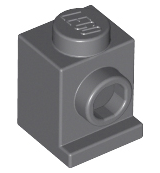 LEGO - Dark Bluish Gray Brick 1 x 1 with Headlight