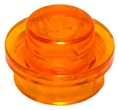 LEGO - Trans-Orange Round Plate 1 x 1