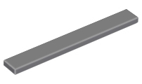 LEGO - Dark Bluish Gray Tile 1 x 8