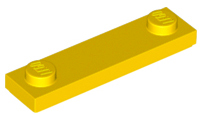 LEGO - Yellow Plate 1 x 4 with Groove