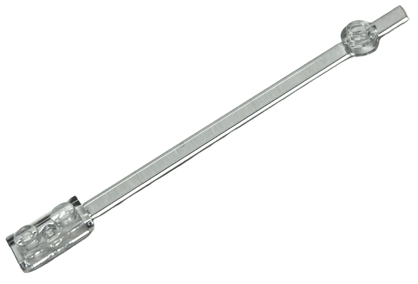 LEGO - Trans-Clear Bar 12L with Round Plate