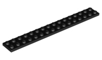 LEGO - Black Plate 2 x 16