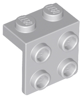 LEGO - Light Bluish Gray Bracket 1 x 2 - 2 x 2