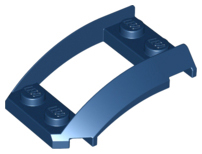 LEGO - Dark Blue Wedge 4 x 3 Open with Cutout