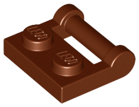 LEGO - Reddish Brown Plate 1 x 2 with Handle