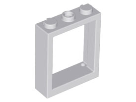 LEGO - Light Bluish Gray Window 1 x 3 x 3