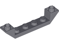 LEGO - Dark Bluish Gray Inverted Slope 45 6 x 1