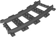 LEGO - Dark Bluish Gray Train Track Plastic Curve