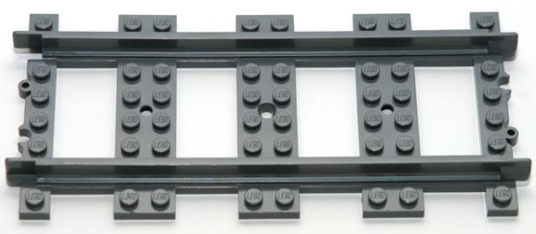 LEGO - Dark Bluish Gray Train Track Plastic