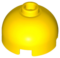LEGO - Yellow Round Brick 2 x 2 Dome Top
