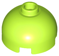 LEGO - Lime Round Brick 2 x 2 Dome Top