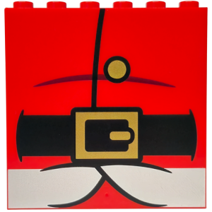 LEGO - Red Panel 1 x 6 x 5