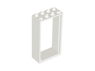 LEGO - White Door Frame 2 x 4 x 6