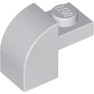 LEGO - Light Bluish Gray Curved Slope 2 x 1 x 1