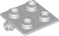 LEGO - Light Bluish Gray Hinge Brick 2 x 2