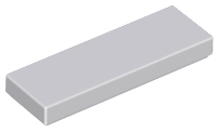 LEGO - Light Bluish Gray Tile 1 x 3