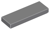 LEGO - Dark Bluish Gray Tile 1 x 3
