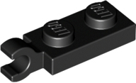 LEGO - Black Plate 1 x 2 with Clips