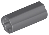 LEGO - Dark Bluish Gray Technic Axle Connector 2L