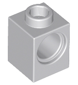 LEGO - Light Bluish Gray Technic Brick 1 x 1
