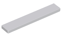 LEGO - Light Bluish Gray Tile 1 x 6
