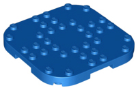 LEGO - Blue Plate 8 x 8 with Rounded Corners