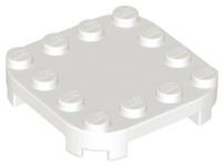 LEGO - White Plate 4 x 4 with Rounded Corners