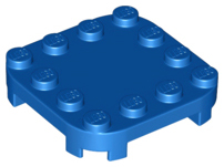 LEGO - Blue Plate 4 x 4 with Rounded Corners