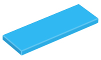 LEGO - Dark Azure Tile 2 x 6