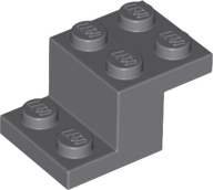 LEGO - Dark Bluish Gray Bracket 3 x 2 x 1 1/3