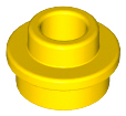 LEGO - Yellow Round Plate 1 x 1 with Open Stud