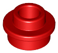 LEGO - Red Round Plate 1 x 1 with Open Stud