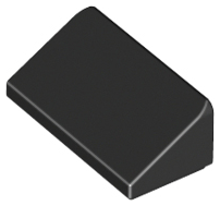 LEGO - Black Slope 30 1 x 2 x 2/3