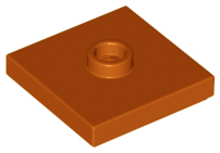 LEGO - Dark Orange Plate 2 x 2 with Groove