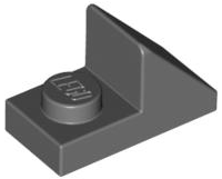 LEGO - Dark Bluish Gray Slope 45 2 x 1 with Cutout
