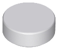 LEGO - Light Bluish Gray Round Tile 1 x 1
