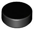 LEGO - Black Round Tile 1 x 1