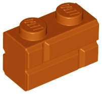LEGO - Dark Orange Brick 1 x 2