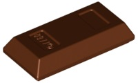 LEGO - Reddish Brown Minifigure Ingot 1 x 2