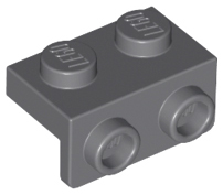 LEGO - Dark Bluish Gray Bracket 1 x 2 - 1 x 2