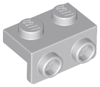 LEGO - Light Bluish Gray Bracket 1 x 2 - 1 x 2